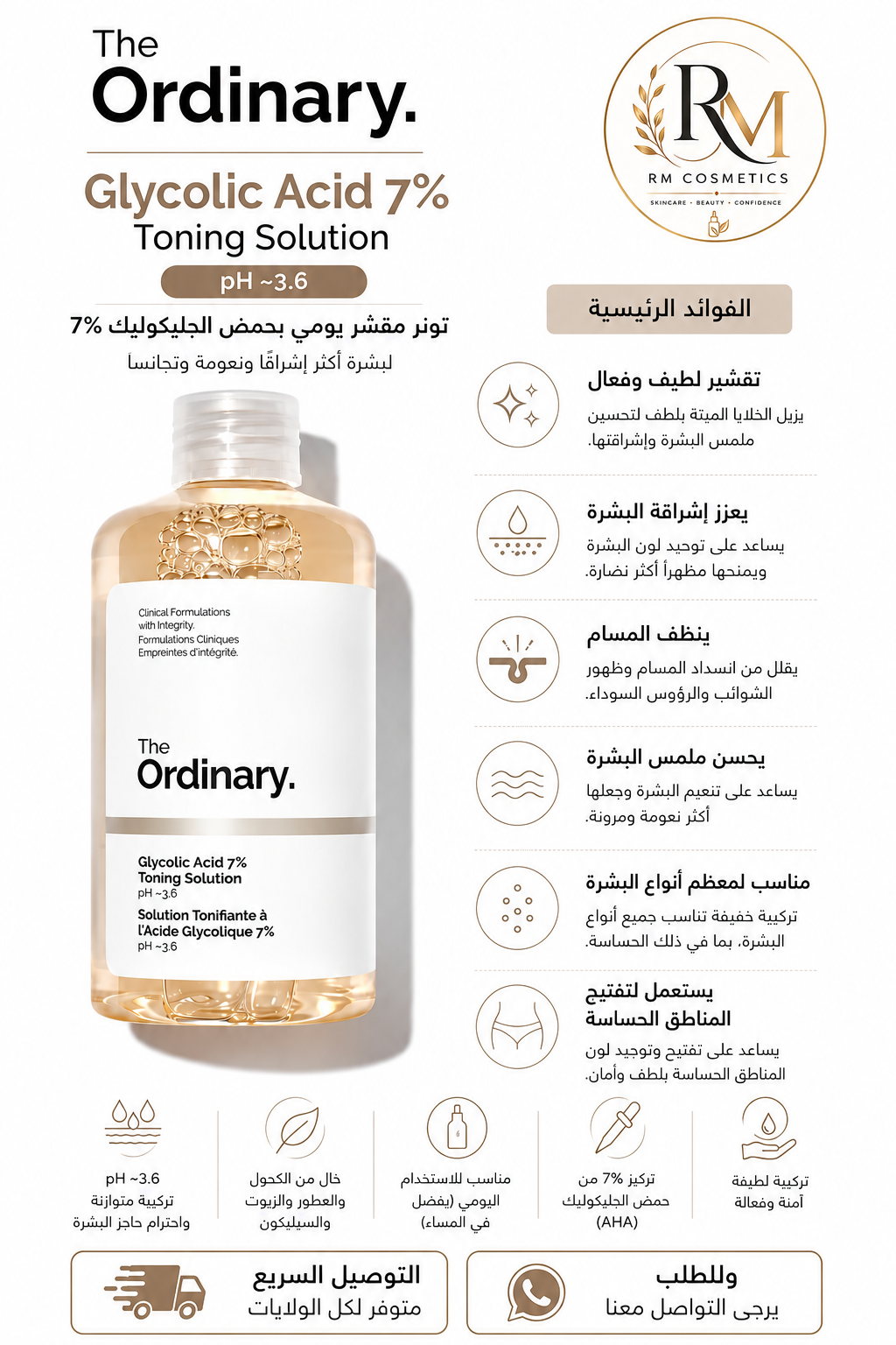 The Ordinary Glycolic Acid 7% Toning Solution